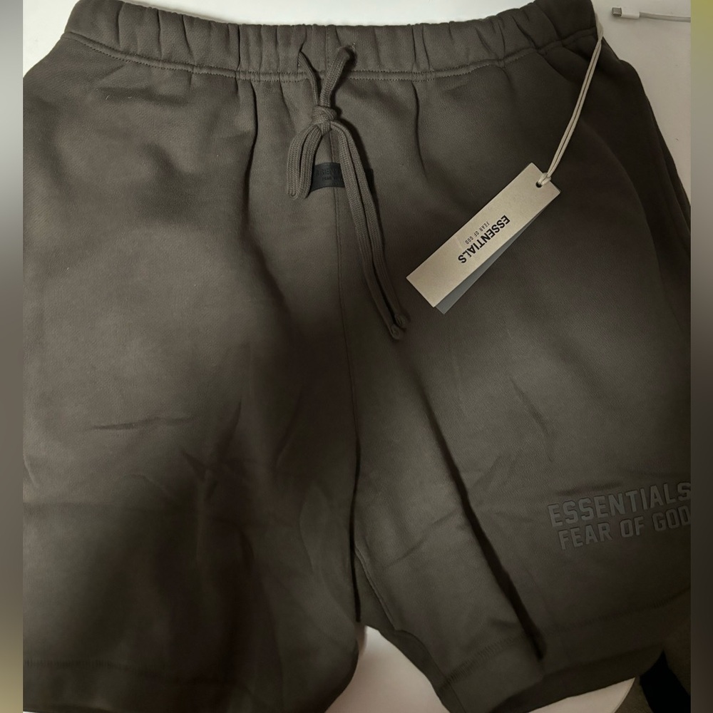2022 Fear Of God Essential Shorts Off Black